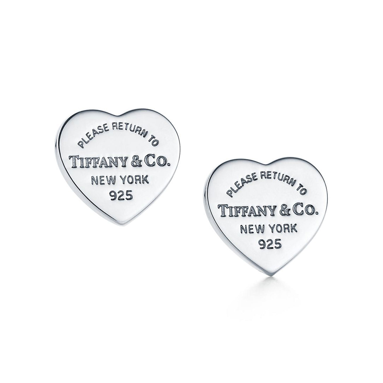 Tiffany Return to Heart Tag Stud 18K Gold Earrings