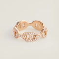 Hermes Chaine D'Ancre Enchainee Diamond 18K Gold Ring