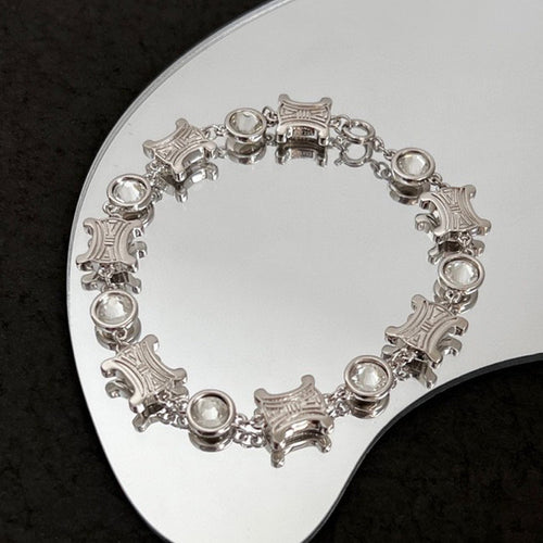 Celine Crystals 18K Gold Bracelet